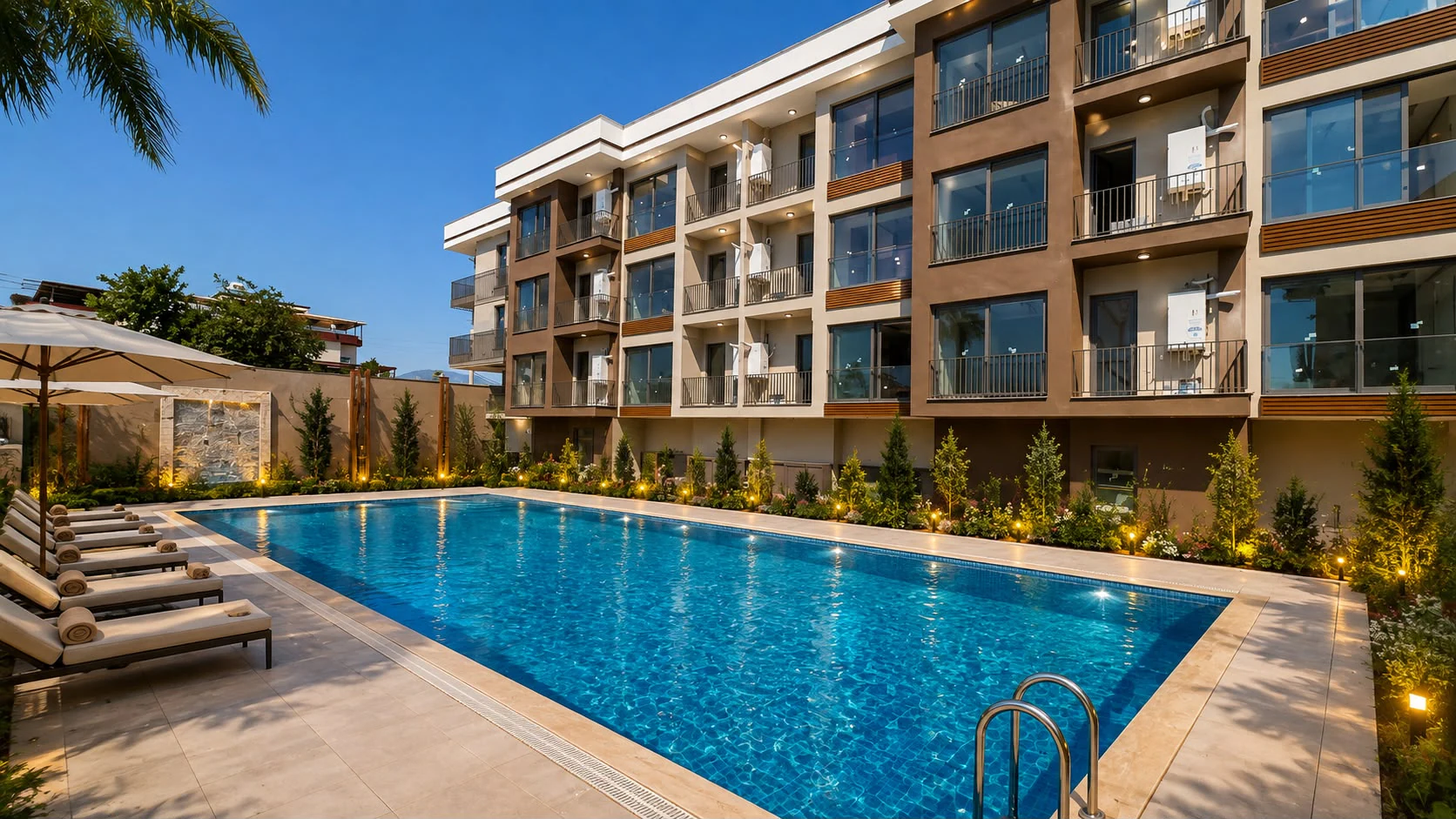 TORBALI FEVZİ ÇAKMAK MAH. HAVUZLU SİTE BAHÇELİ 1+1 SATILIK DAİRE
